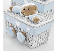 Baúl Nanan Pequeño Puccio Blanco Celeste