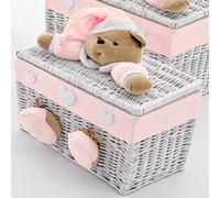 Baúl Nanan Pequeño Puccio Blanco Rosa