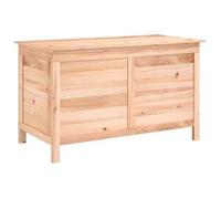 Baúl Para Cojines De Jardín Madera Maciza Abeto 99x50x56,5 Cm Vidaxl