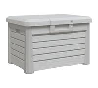 Baúl para cojines polipropileno gris 73x50,5x46,5 cm