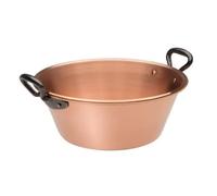 Baumalu Cuenco de mermelada 12/10 26 cm cobre con asas de hierro fundido