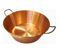 Baumalu Cuenco de mermelada de cobre 38 cm con asas de acero inoxidable