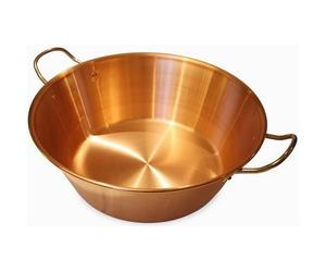 Baumalu Cuenco de mermelada de cobre 38 cm con asas de acero inoxidable