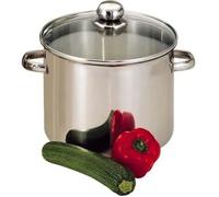 Baumalu Servicio de catering de acero inoxidable con tapa de vidrio de 30 cm