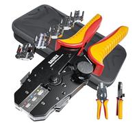 BAURIX® Crimpadora 6 Mordazas Intercambiables - todo en uno | Modelo HEKTOR PRO. Para terminales de cable, faston, punteras y más - instalación eléctrica versátil.