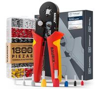 BAURIX® Crimpadora Punteras + 1800 Punteras - autoajuste 0,25-10 mm²