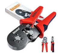 BAURIX® Crimpadora Punteras Hexagonal 0,25-6 mm² - autoajustable