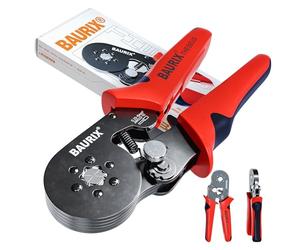BAURIX® Crimpadora Punteras Hexagonal 0,25-6 mm² - autoajustable