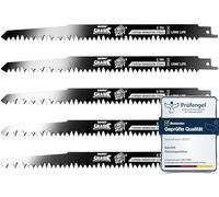 BAURIX® Hojas de Sierra Sable 240 mm 5 Piezas - madera fresca, 5 TPI