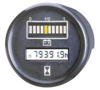 bauser controlador de tiempo y batería 830 1 24 V 0 - 99999.9 H Dim. instalación diámetro 52 mm