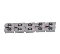 Baxnore 10PCS Insertos de fresado de carburo Cuchillas de torneado de torno recubiertas Herramientas de corte de sujeción CNC industriales Alta resistencia al desgaste para kit de