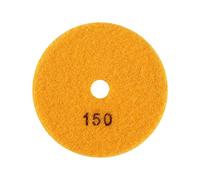 Baxnore Almohadilla de pulido de disco abrasivo de diamante húmedo de 100 mm y 4 pulgadas para piedra de mármol de granito Fuerza de pulido fuerte Acabado suave Material compuesto (150)