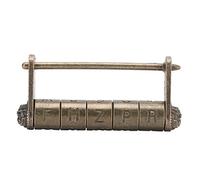 Baxnore Candado con contraseña codificada de estilo chino antiguo, candado decorativo vintage de aleación de zinc para armario, joyero, caja de herramientas, 3,1x1,4x0,6 pulgadas,