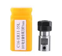 Baxnore ER11A Collet de 5 mm, coleta de fresado CNC de acero, varilla de extensión del eje del motor, soporte de herramientas de husillo para aplicaciones de procesamiento profundo