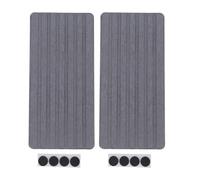 Baxnore Juego de 2 Posavasos de diatomita de Primera Calidad, jabonera ultraabsorbente de Secado rápido con Almohadillas Antideslizantes para baño, Cocina, encimera, 21x10cm, piedr (Gris Profundo)