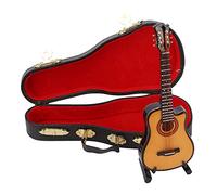 Baxnore Mini Modelo de Guitarra en Miniatura de Madera, Modelo de Guitarra en Miniatura de Madera con Estuche para Soporte de Guitarra, réplica de Guitarra en Miniatura, (13cm cutaway guitar)