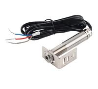 Baxnore Sensor de temperatura infrarrojo sin contacto Transmisor de alta precisión 4 20 mA 10 30 VCC para uso industrial de alimentos Cable de acero inoxidable de 18 mm y 1,5 m (0~300℃)