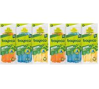 Bayeco - Fregona de Tiras 100% Microfibra - Con casquillo de goma - Gran capacidad de absorción - Mayor duración y resistencia - Efecto pulido - Lavable - 1 unidad (Paquete de 2)
