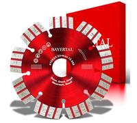 BAYERTAL® Disco de corte diamantado 125 mm x 22,23 - Premium para amoladoras angulares & Flex - Disco profesional para piedra y hormigón - Cortes precisos y duraderos