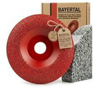 BAYERTAL® Disco de desbaste diamantado curvado 115 mm x 22,23 - Para granito, mármol, piedra, azulejos - Disco diamantado - Revestido con diamantes industriales - Copa de desbaste Ø 115 mm