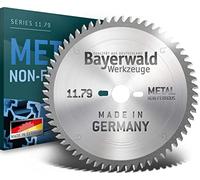 Bayerwald HM - Hoja de sierra circular (160 x 2,2/1,6 x 20 dientes, TF neg) (52 dientes) Para todos los metales no ferrosos y plásticos para Festool TS 55. TSC 55. ATF 55. AP 57.