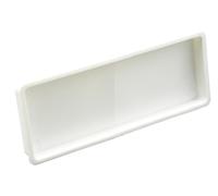 Bayerwald-sanitärhandel Tapa final para sistema de ventilación, tubo de ventilación, canal plano, 110 x 55 mm, para evitar reflujos en tuberías, conducto de ventilación, tubo de PVC