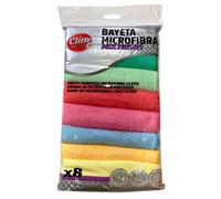 Bayeta de microfibra paños de cocina multiusos set multicolor Pack 8 uds Clim Profesional