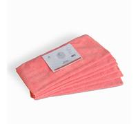 Bayeta Microfibra Multisuperficies color rojo 6 Unidades 40x30cm
