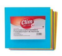 Bayeta sueca ecológica súper absorbente de Clim Profesional. Pack 8 uds colores surtidos