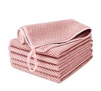 Bayetas microfibra 6 unidades 30x30 cm para cocina, cristales y coche Rosa