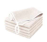 Bayetas pcs 6 unidades 30x30 cm para cocina, cristales y coche Blanco