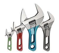 BAYNOPURIN Llave Ajustable 4 5 6 8 pulgadas llave ajustable de mango corto Mini herramientas manuales gran apertura for el hogar(Size6in 1pc)