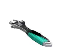 BAYNOPURIN Llave Ajustable Llave ajustable de gran apertura con orificios hexagonales for uso en reparación plomería baños(6 inch Max Op 38mm)