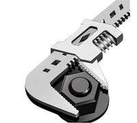 BAYNOPURIN Llave Ajustable Tipo F mandíbula ancha de ángulo recto la llave ajustable for uso mantenimiento tuberías(10-inch)