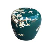 BAYTEWJX Taburete de Jardín Decorativo con Forma de Tambor,Asiento de Jardín de Estilo Chino,para Salas de Estar Patios Jardines y Balcones.(Blue-Green)