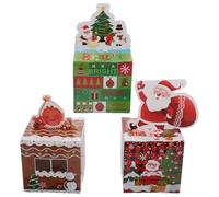 BAZEITFLOW 3juegos Hucha de Navidad para Regalar Huchas Navideñas Formas Divertidas de Regalar Dinero Accesorio Navideño DIY para Fiestas Navideñas y Celebraciones Familiares