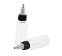 BAZEITFLOW Botellas Vacías de Pigmento 10 Unidades 30 Ml Plástico Transparente para Tatuadores Almacenamiento de Tinta Pigmento Líquido Uso Profesional