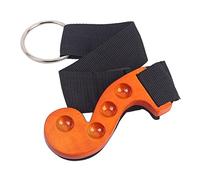 BAZEITFLOW Protector Antideslizante para Suelo de Violonchelo con Orificios Ajustables Soporte de Madera para Clavija de Cello Anclaje Seguro y Reposapié para Músicos Naranja Negro