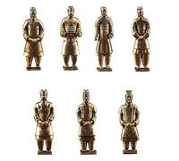 Bbajszx Escritorio para hogar de Soldado de Terracota China, decoración de Estatua con Apariencia de Bronce para Estante, Estudio, Sala de té, exhibición, Arte de Estilo, estatuilla de Terracota de