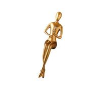 Bbajszx Escultura de Resina de, estatuilla de Oro Mate para Entrada, gabinete, estantería, exhibición Minimalista, Sala de Estar, Estante Decorativo para hogar, Estatua de niñera, estatuilla de