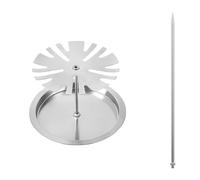 Bbajszx Parrilla Profesional para asador de Muslos de Pollo con diseño Antideslizante, Parrilla para Barbacoa para cocinar uniformemente, Bandeja para Asar Inoxidable en Interiores y Exteriores