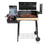 BBQ Collection Barbacoa para ahumar - Barbacoa y dispositivo de humo - con horno separado - Canal de humo ajustable - 104 x 58 x 114 cm