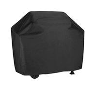 BBQ Cover Waterproof BBQ Gas Grill Cover Black Barbecue Cover UCARE Large Outdoor Gas Charcoal Barbecue Gill Protector Cover of Weber Brinkmann Char Broil Black (L 145 * 61 * 117cm)