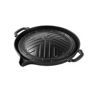 BBQ Grill Pan Hierro Fundido, Barbacoa de Hierro Fundido, Sartenes, Sartén para Carne para