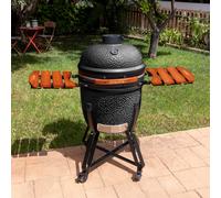 BBQ KAMADO - Barbacoa Ahumadora De Cerámica Negro