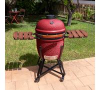 BBQ KAMADO - Barbacoa Ahumadora De Cerámica Rojo