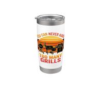 BBQ Lover You Can Never Have Too Many Grills regalos divertidos Vaso térmico de acero inoxidable de doble pared