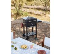 BBQ SMOKEY PRO - Barbacoa Ahumadora De Carbón Con Regulador De Brasas Y Mesa Auxiliar Exclusive