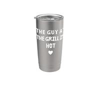 BBQ The Guy at the Grill es un diseño de declaración Vaso térmico de acero inoxidable de doble pared