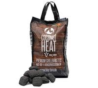 BBQ-Toro Briquetas para Barbacoa Premium Coconut Heat | 100% Cáscara de Coco para Asados de Larga Cocción | 10 Kg | Carbón Vegetal | Bajo Desarrollo de Humo, Ecológico